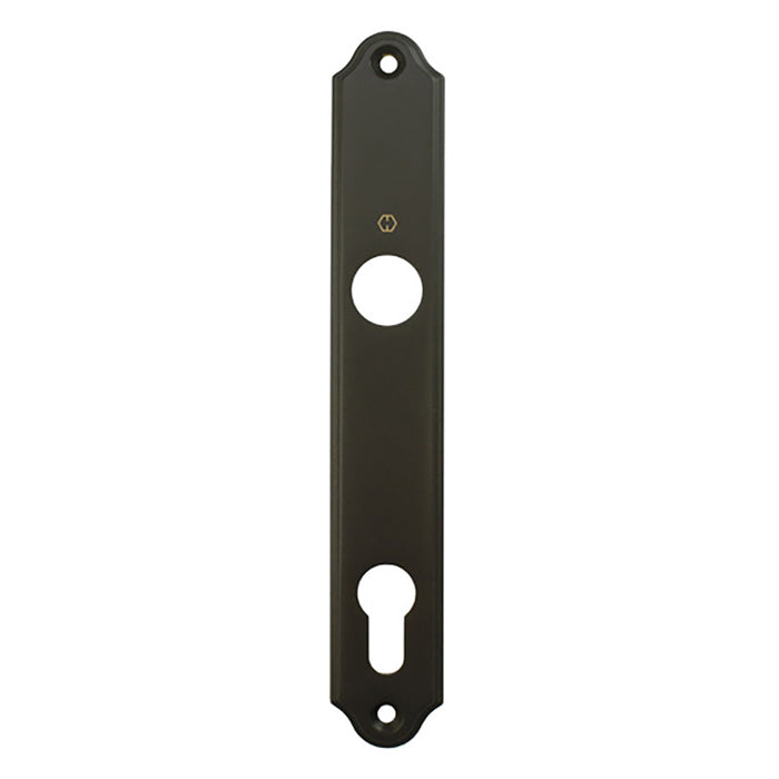 Hoppe Traditional Interior Backplate M374N – 92mm PZ, Rustic Umber