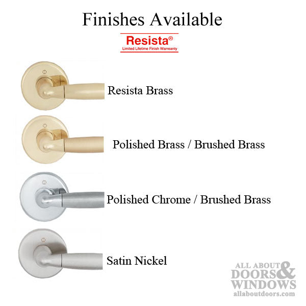 Hoppe Athinai Dummy Handleset – Split Finish Polished Chrome/Brushed Stainless Steel