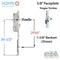 Hoppe 16mm Manual Tongue Gear – 35mm Backset, 92mm PZ, 29.65" Tongue