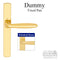 Hoppe Verona Dummy Handleset for Multipoint Doors – Polished Brass