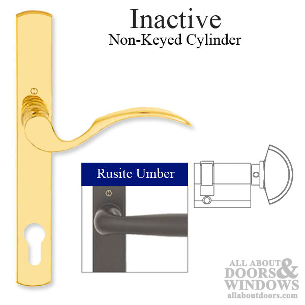 Hoppe Munchen Inactive Handle Set – 92mm PZ, Rustic Umber