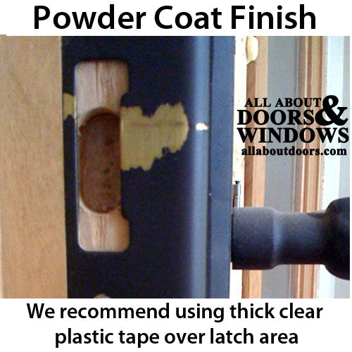 Hoppe Latch and Deadbolt Strike with Curved Lip – Rustic Umber