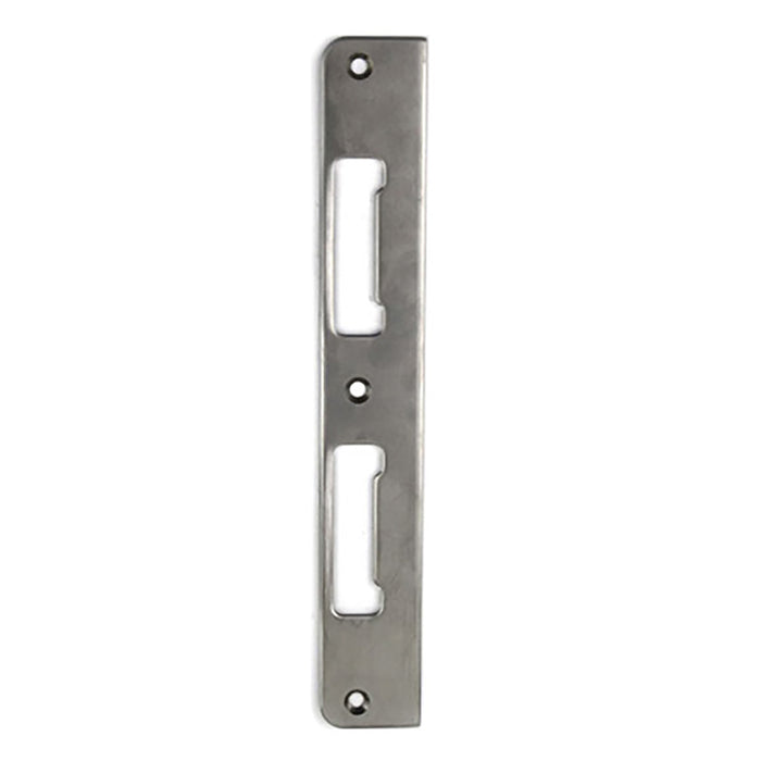 Hoppe Latch & Deadbolt Strike Plate – Flat, 1.30" x 8.82", Stainless Steel