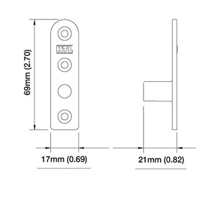 Hoppe Multipoint Lock Rod Guide – Black