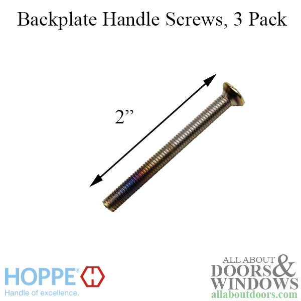 Backplate Screw Pack – M5 x 50mm, Bright Brass