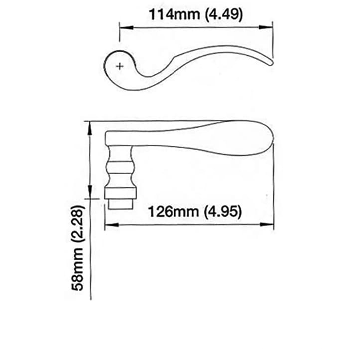 Hoppe Munchen Lever Handle – Right Hand, Antique Nickel