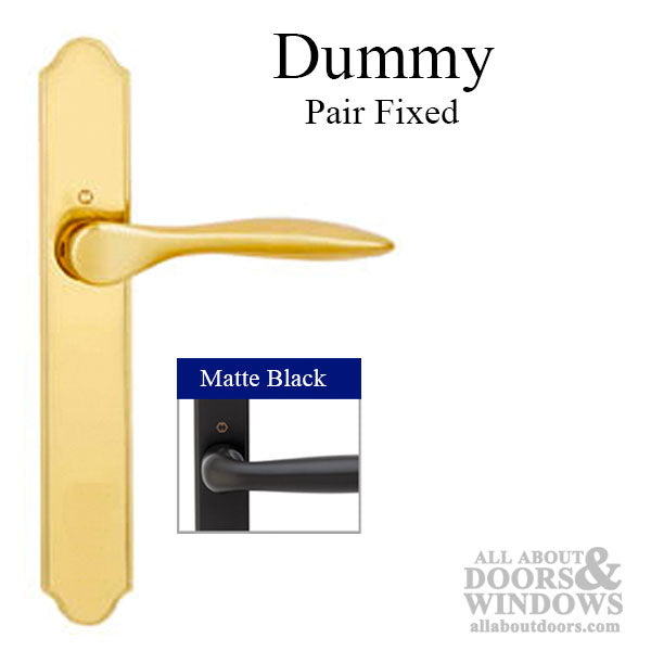 Hoppe New Orleans Dummy Handleset – Matte Black