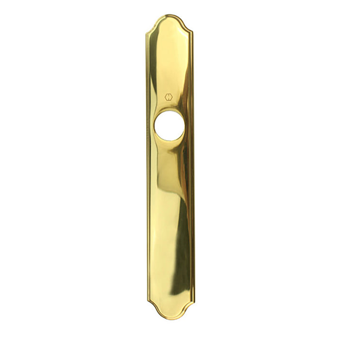 Hoppe Traditional Exterior Backplate M374N – Inactive, Resista Brass