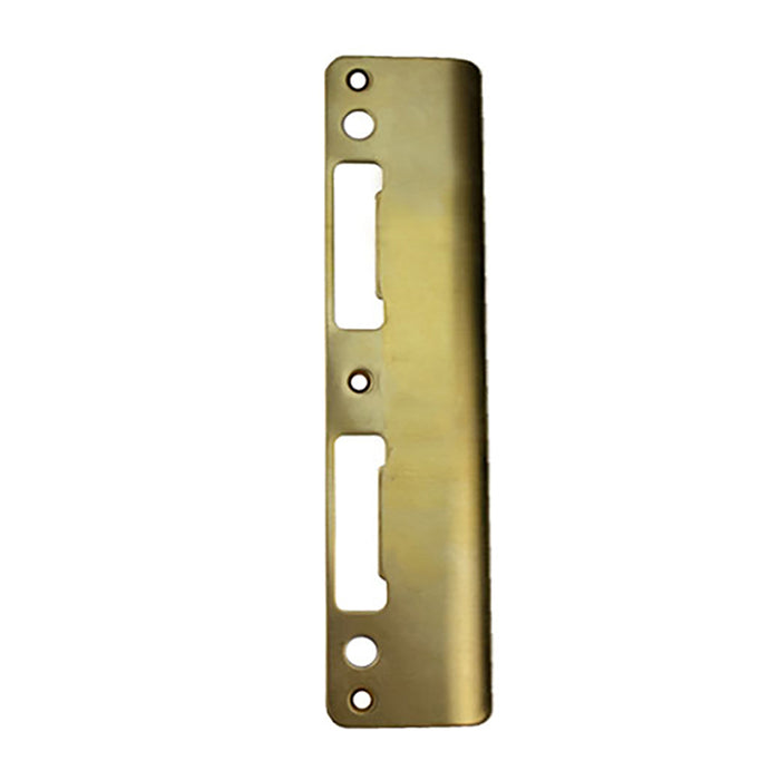 Hoppe Extended Lip Latch and Deadbolt Strike for 2-1/4" Doors – Polished Brass