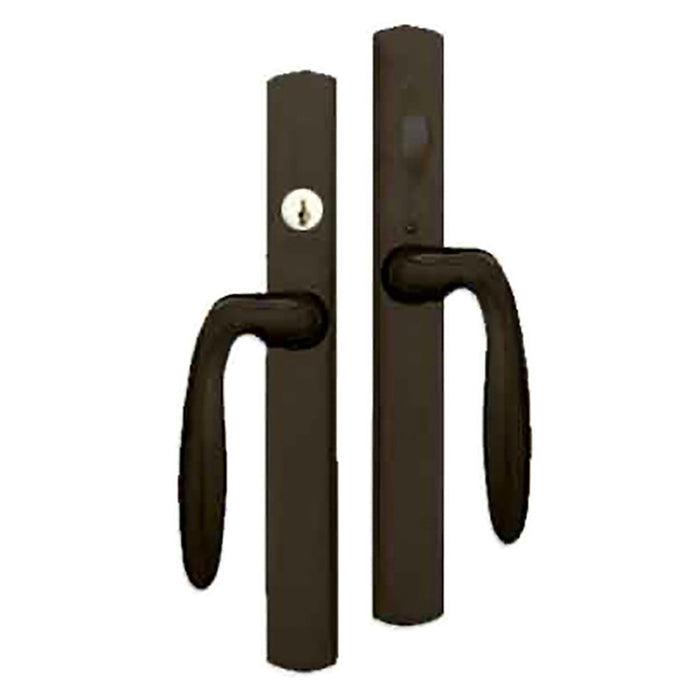Hoppe M151VK Sliding Door Handleset – Keyed, Rustic Umber