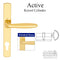 Hoppe Verona Active Multipoint Handleset – 92mm PZ, Resista Brass