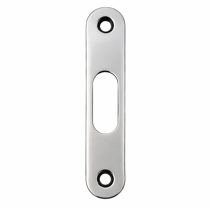 Hoppe Roundbolt Strike with Offset Round Bolt Hole – Stainless Steel