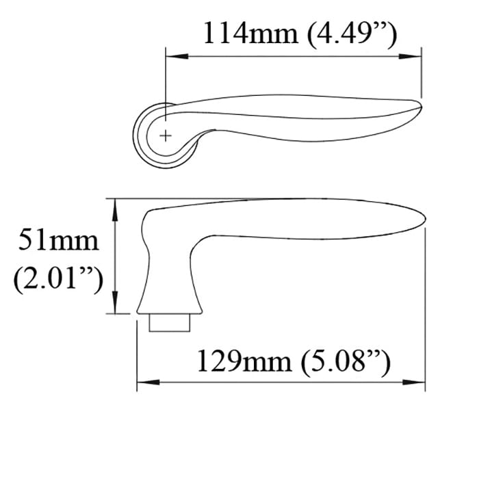 Hoppe Toronto M1020 Lever Handle – Left Hand, Rustic Umber
