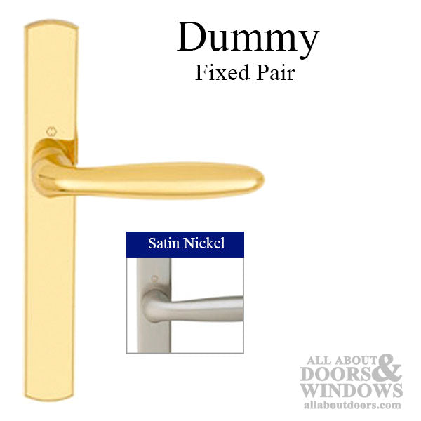 Hoppe Verona Dummy Handleset for Multipoint Doors – Satin Nickel
