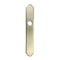 Hoppe Traditional Exterior Backplate for Inactive Handlesets – Satin Nickel