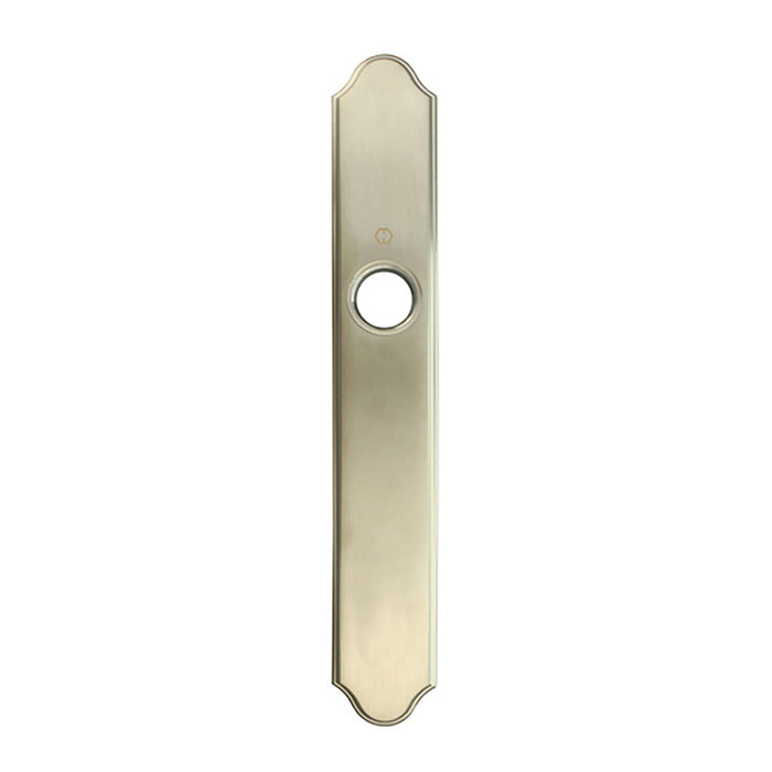 Hoppe Traditional Exterior Backplate for Inactive Handlesets – Satin Nickel