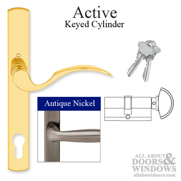 Hoppe Munchen Active Multipoint Handleset – 92mm PZ, Antique Nickel