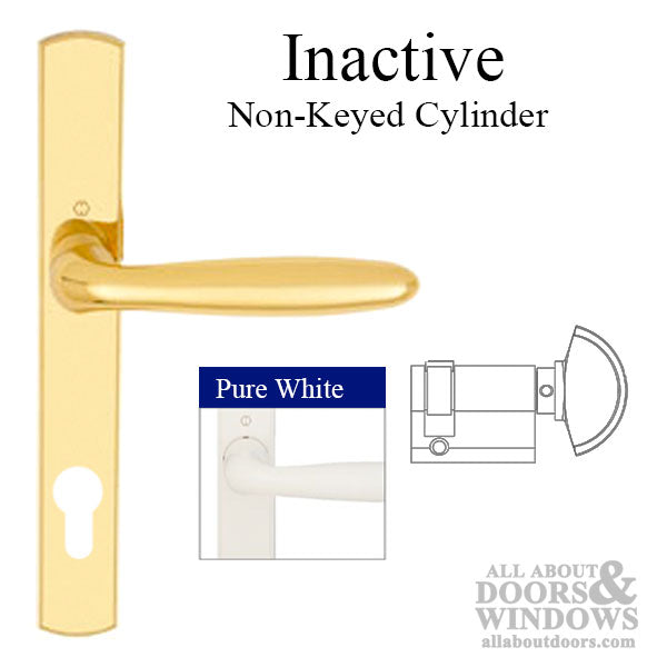 Hoppe Verona Inactive Multipoint Handleset – 92mm PZ, Pure White