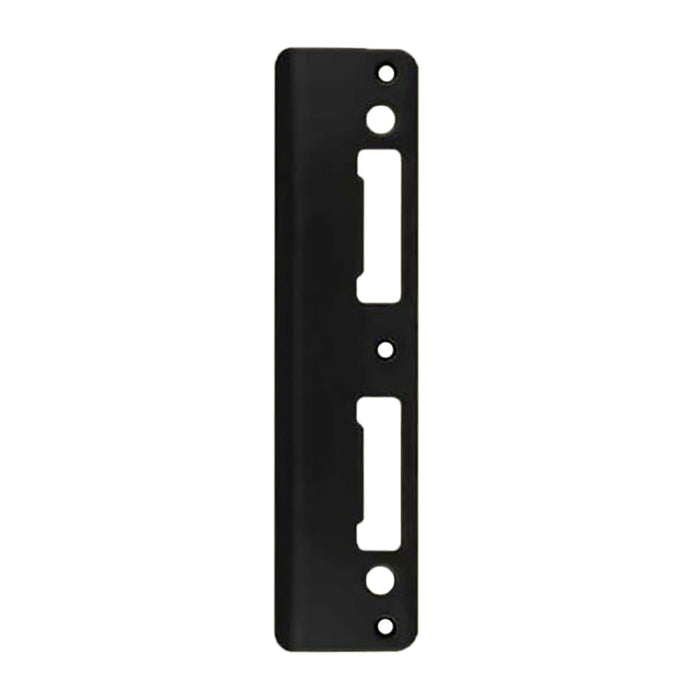 Hoppe Latch & Deadbolt Strike Plate for 2-1/4" Doors – Black