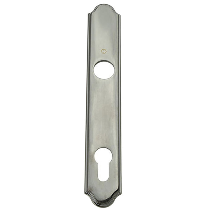 Hoppe Traditional Exterior Backplate for Active Handlesets – 92mm PZ, Antique Nickel