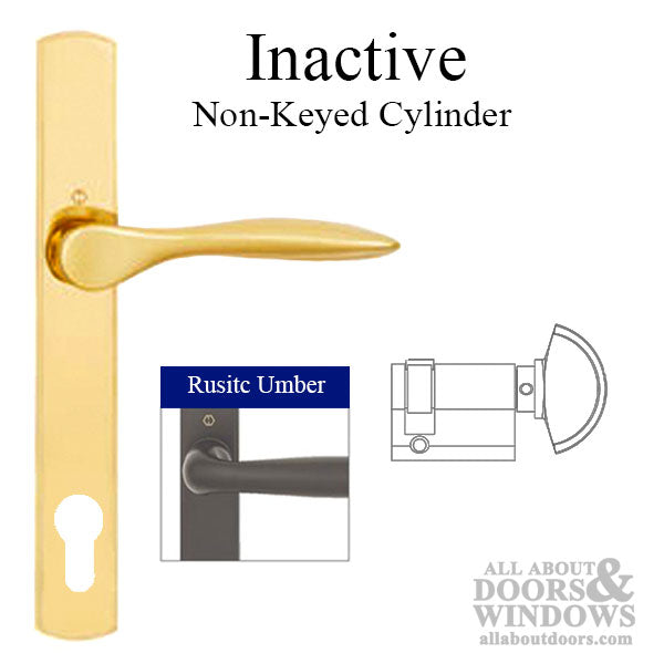 Hoppe New Orleans Inactive Handleset – 92mm PZ, Rustic Umber