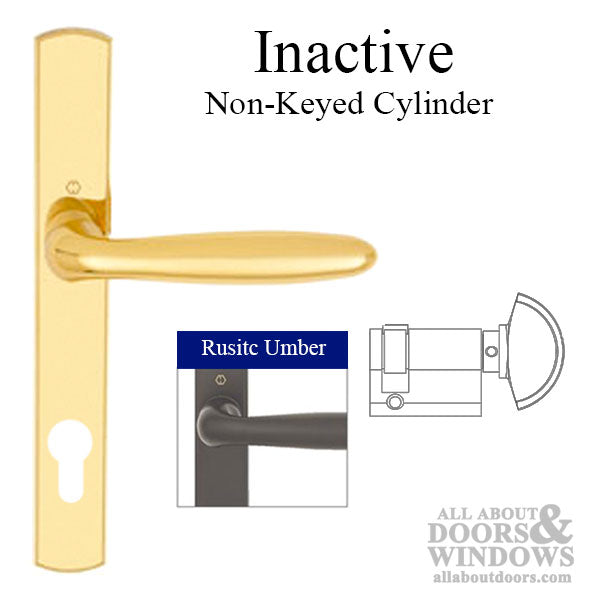 Hoppe Verona Inactive Multipoint Handleset – 92mm PZ, Rustic Umber