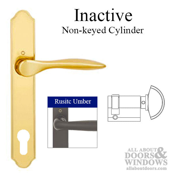 Hoppe New Orleans Inactive Handleset – 92mm PZ, Rustic Umber