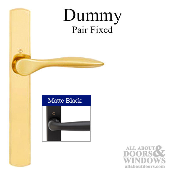 Hoppe New Orleans Dummy Handleset – Matte Black