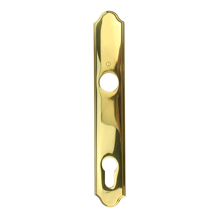 Hoppe Traditional Exterior Backplate M374N – 92mm PZ, Resista Brass