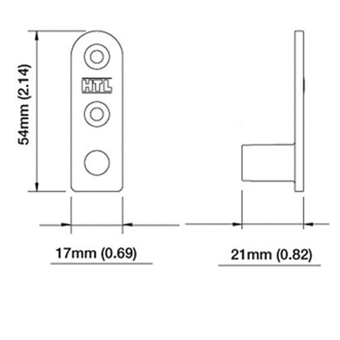 Hoppe Multipoint Lock Rod Guide – Black