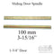 Hoppe Split Shaft Spindle – 8mm x 100mm for 45mm Doors