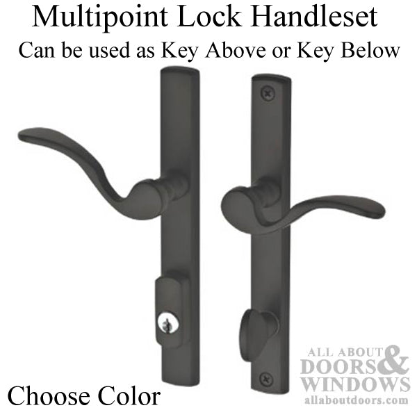 Multipoint Handleset – 92mm PZ, Antique Brass