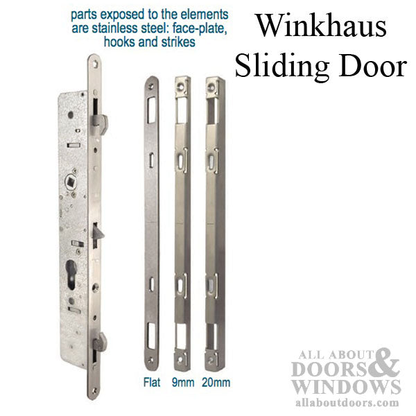 Winkhaus Sliding Door Strike Plate – Flat with Radius Ends, 12-13/16" Length