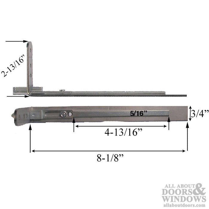 Winkhaus Corner Drive Shootbolt Extension – 20mm Faceplate, Stainless Steel