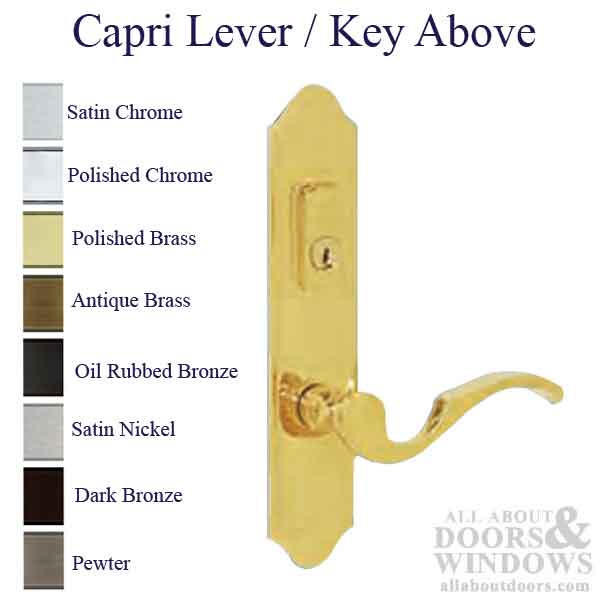 G-U Capri Active Handleset Trim – 45mm Backset, 92mm PZ, American Cylinder