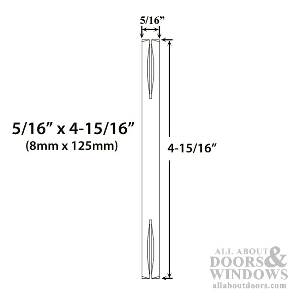 Replacement 2-Piece Lever Handle Spindle – 4-15/16" Length
