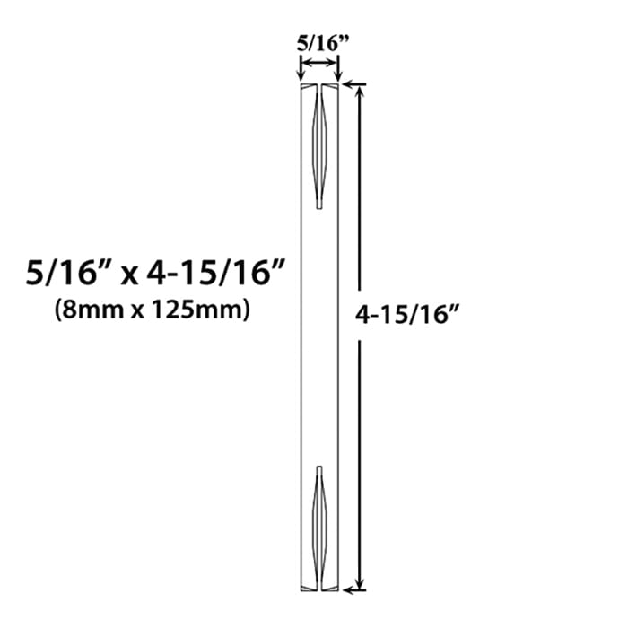 Replacement 2-Piece Lever Handle Spindle – 4-15/16" Length