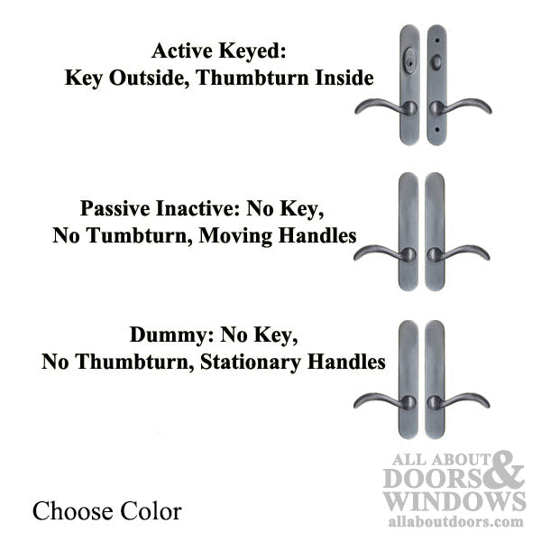 Ashland 10" Round Top Handle Set – Active Non-Keyed, Transitional Curved Levers