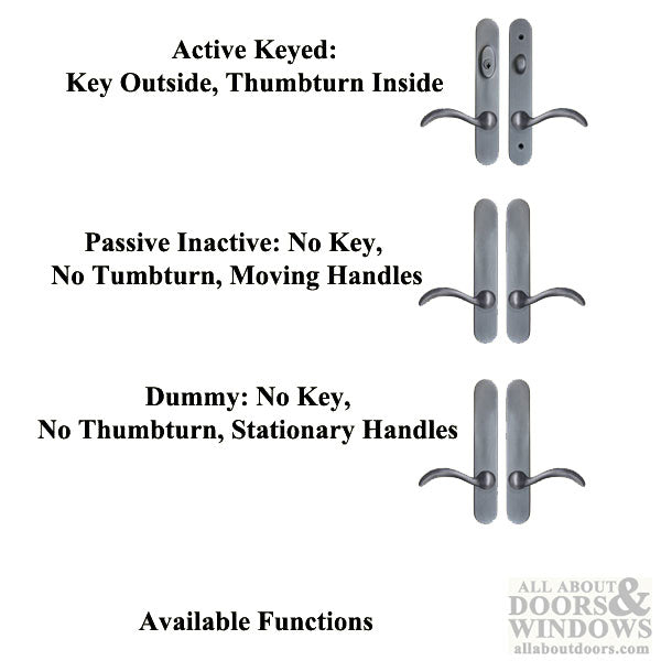 Ashland Forgings 10" Active Keyed Handle Set – Transitional Curved Levers