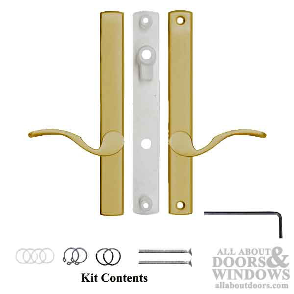 Dummy Handleset for Multipoint Doors – Non-Handed, Solid Brass