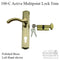 Amesbury Lever Handle for Multipoint Doors - Polished Brass