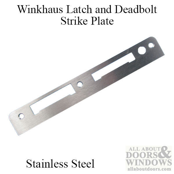 Winkhaus SB FR F335 Center Latch and Deadbolt Strike – 1-5/16" x 9-1/4", Dichromate