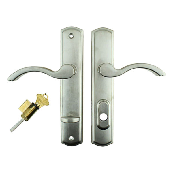 Active Keyed Trim – 100 Series Regency Arched Plate, 92mm PZ, Right Ha ...
