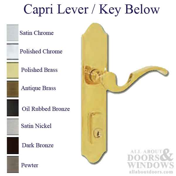 G-U Capri Handleset Trim – 45mm Backset, 92mm PZ, American Cylinder