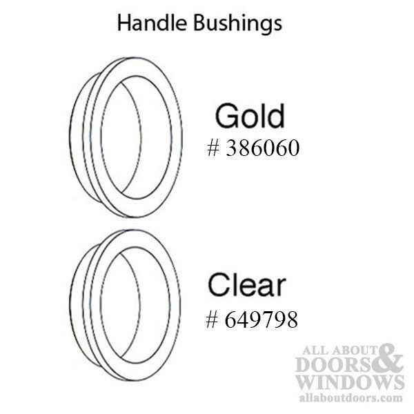 Hoppe Gold Tone Plastic Handle Bushing