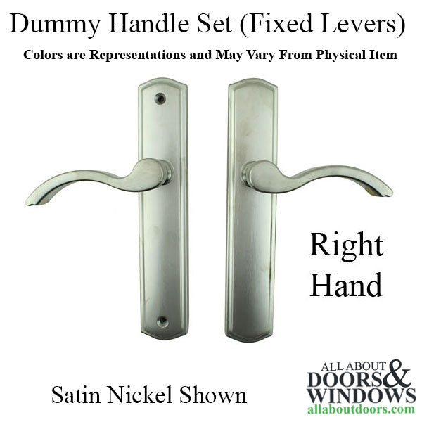 Regency Dummy Lever – Right Hand, Arched Plate, 92mm Handle Height