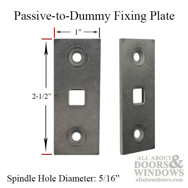 Fixing Plate – Convert Passive to Dummy for Schlegel-Mariani Handleset Trim