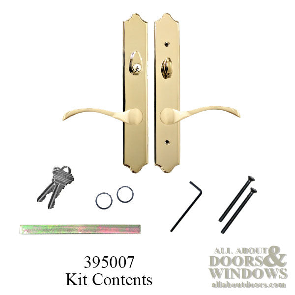 Ashland Expressions Active Keyed Handle Set for Hinged Doors – 12" Plate, Non-Handed