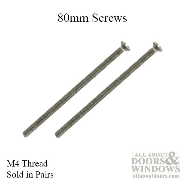 M4 x 80mm Metric Screw for 2-1/2" Doors – Handleset Trim