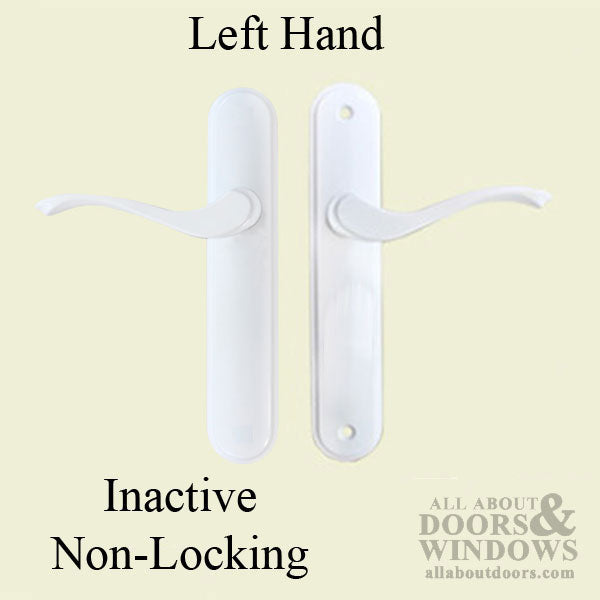 Inactive Multipoint Door Hardware – Left Hand, White